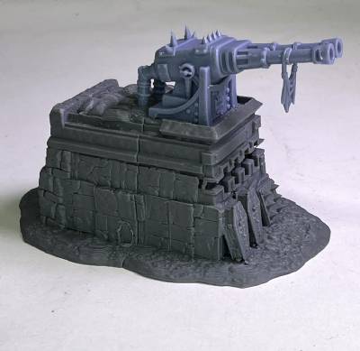 Trench Breached Double Gun Emplacement